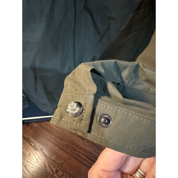 NWT Mens Timberland Fleece Lined Green water resistant windbreaker jacket SZ XL - Picture 7 of 12